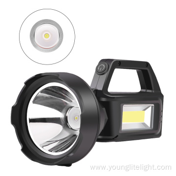 USB Recharge Power Display Searchlight Patrol Flashlight